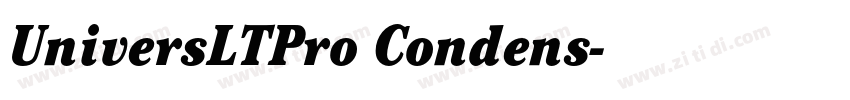 UniversLTPro Condens字体转换
